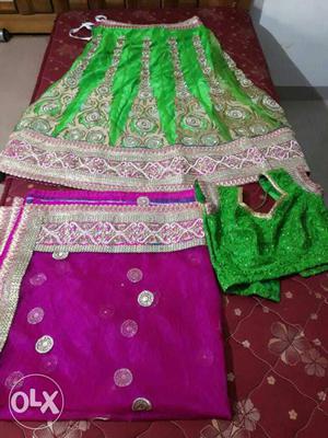 Full bridal lehnga only 2 times used