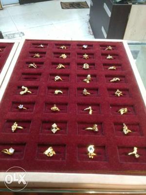 Gold-colored Ring Lot