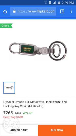 Omuda orginal keychain with auto-locking