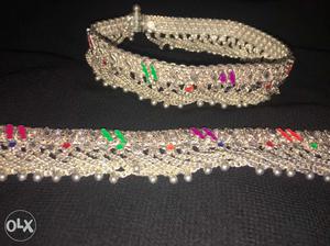 Pure silver anklets purchased from mohammad khan jewellers