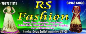 RS FASHION Beside Crescent School U/M Ahmed Pura Colony
