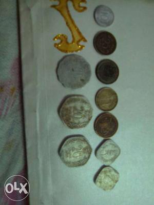 Ten old coins for good price
