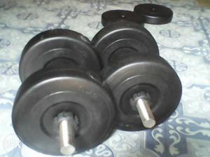 This is plastic dumbel weight:22kg 3kg is 4 = 12