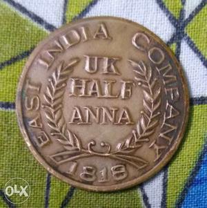  U.K. Half Anna Coin