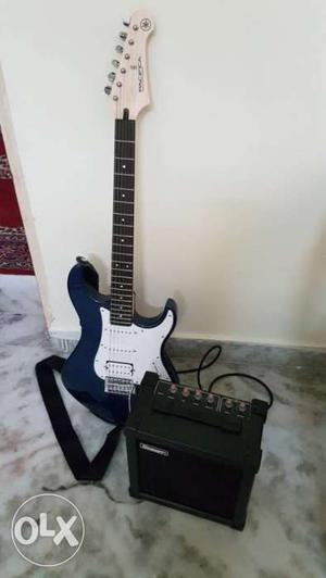 Yamaha pasifica with an amp