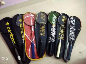 Yonex And Carlton Badminton Rackets