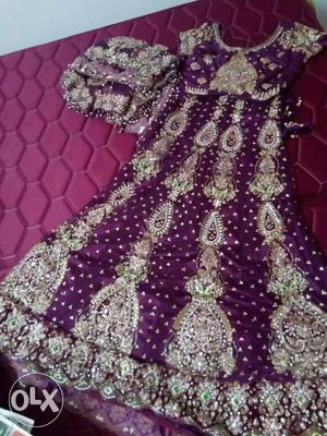 1 yr old bridal lehnga.