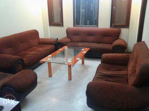 A ten seater sofa set in good condition