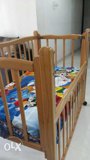 Baby cot with mattress in excellent condition