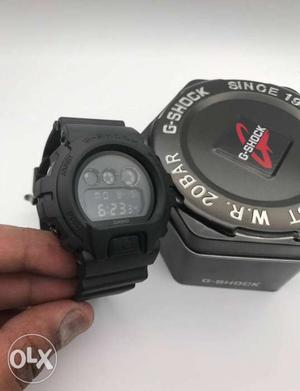 Black Digital Watch With Black Strap \