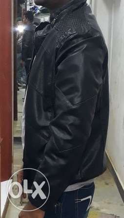 Black Leather Biker's Jacket