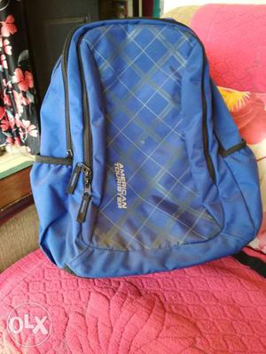 Blue American Tourister Backpack New Not Even Used once good