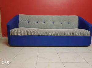 Blue And Gray Couch
