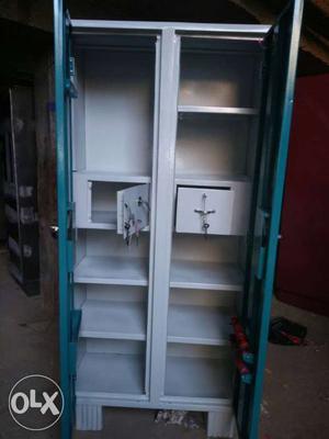 Blue And Gray Plastic Cabinet