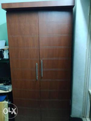 Brown cupboard with good storage space
