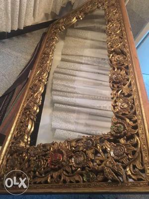 Carved door in gold encrusted wit stones 7'5" wit