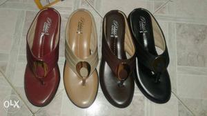Four Unpaired Leather Sandals
