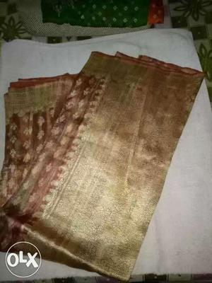 Heavy silk sari, used very little