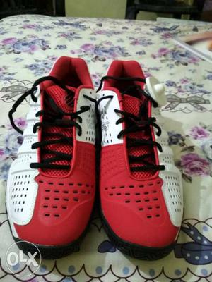 New K-swiss Bigshot Light White/black/red Mens Tennis Shoe