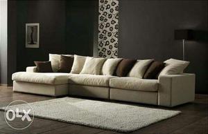 New Sofa Set with Extra Pillows