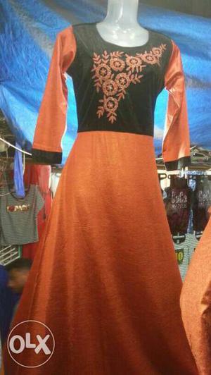 Orange And Black Shalwar Kames