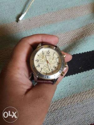 Original timex chronograph watch stainless steel