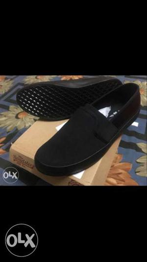 Pair Of Black Shoes With Box