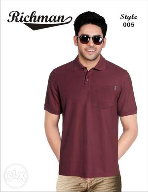 Polo t shirt excellent quality material MOQ 50