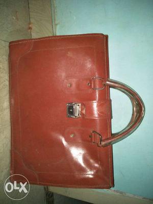 Pure leather laptop bag