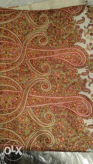 Pure pashmina shawls with fine kashmiri embroidery