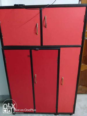 Red Shoe cabinet in an excellent condition. It