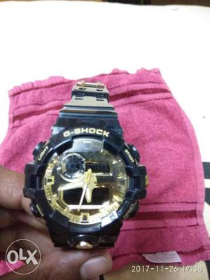 Round Black Casio G-Shock Digital Watch