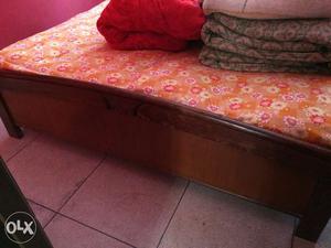 Sisam wood double bed for sale. It is without