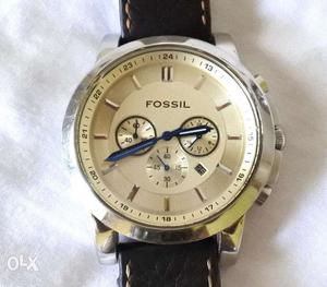 Swiss Made Fossil Chronograph Watch With Date in Excellent