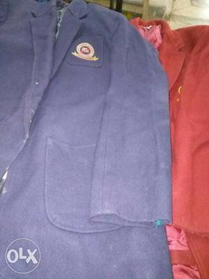 Two school blazer blue and red in very good