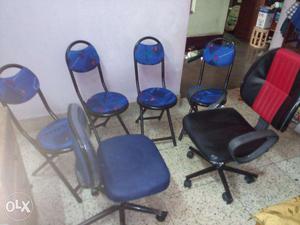Want to sale 2 revolving and 4 Office chairs at Rs.
