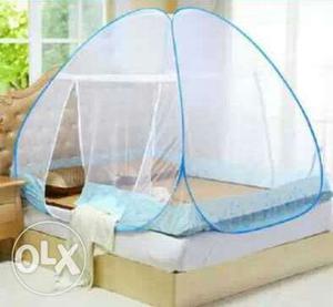 White And Blue Mosquito Net 2 piece available.