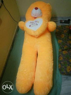 Yellow And White Bear Plush Toy