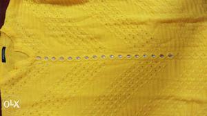 Yellow Woolen Kurta branded. New With tag