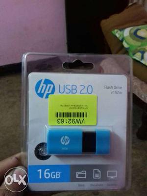 16 GB Blue HP Flash Drive With Blister Pack