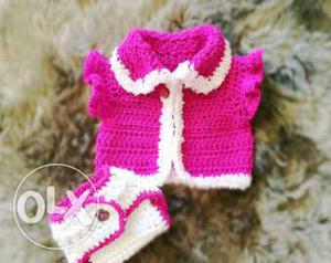 Baby hand knitted sweater