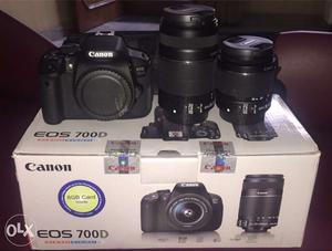 Black Canon EOS 700D Camera Set With Box