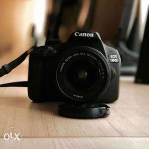 Black Canon EOS  DSLR Camera
