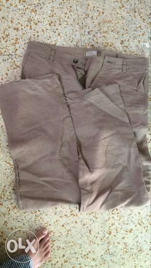 Brown linen pant waist 30