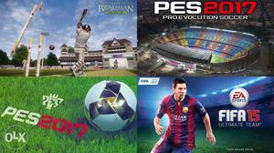 Buy Three Sports Pc Games Fifa 15,Pes 17 and Don bradman In