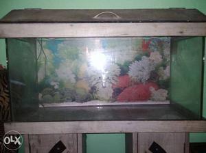 Fish Aquarium 32 inch in good condition with put