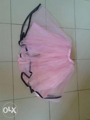 Girl's Pink And Black Skirt