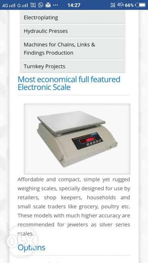 Gray And White Weighing Scale Screenshot