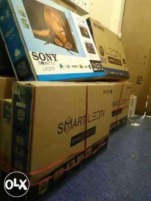 Pile Of Sony LED TV Boxes