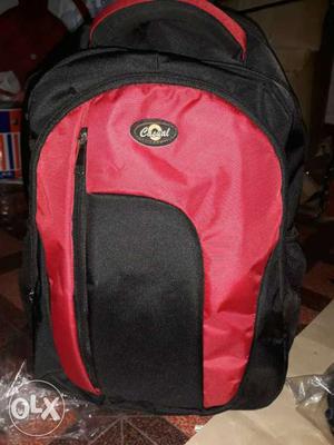 Red And Black Casual Backpack